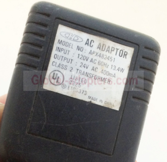 New 24V 400mA APX482451 Power Supply Ac Adapter